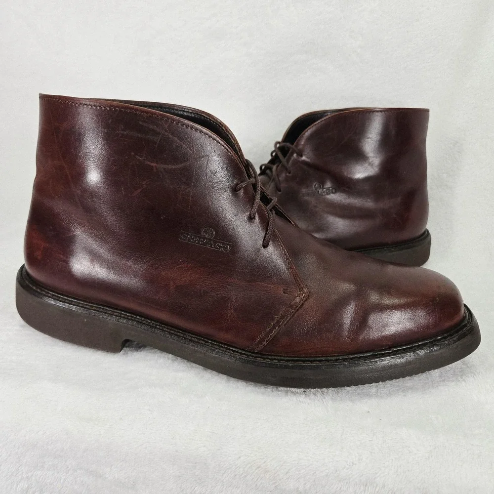 Sebago Men's Chukka Boots in Dark Brown Leather
